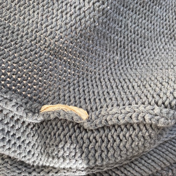 Allen Allen Knitted V-neck Sweater Green S - Picture 3 of 5